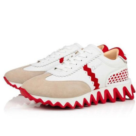 Christian Louboutin Low-top White/loubi Calf Sneaker