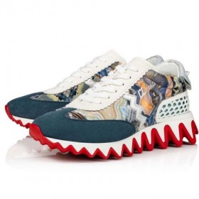 Christian Louboutin Sneaker Loubishark Version Multi Suede Calfskin