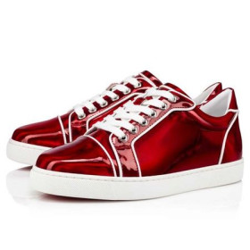 Christian Louboutin Sneaker Vieira Orlato Flat Loubibianco Patent