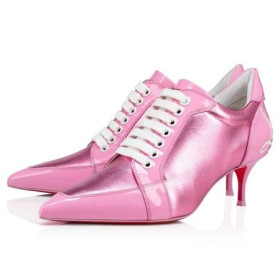 Christian Louboutin Spikita Booty PomPom 55mm Confettis/white/lin White Leather