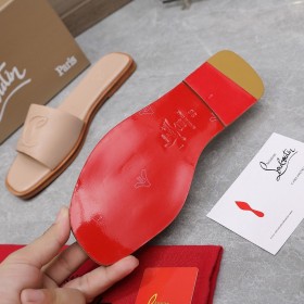 Christian Louboutin CL Mule Calf Leather Leche