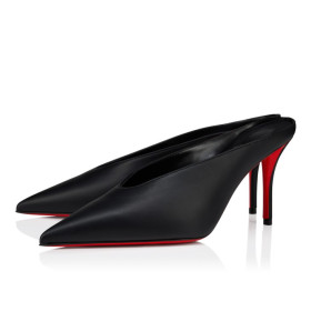 Christian Louboutin Miss Z Slimimule 80 Mm Mules Lamb Nappa Leather Black