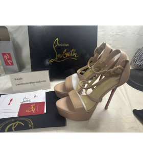 Christian Louboutin Platforms Choca 150 mm Nude Kid
