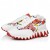 Christian Louboutin Loubishark Woman Sneakers Calf Leather Shun Sudo Flower Print White