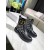 Dior Ankle Boot Lace Up Oblique Print Black Calf