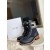 Dior D-Major Ankle Boot Black Technical Fabric Calf Leather