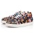 Christian Louboutin Low Top Louis Junior Spikes Orlato Black Multi Crepe Satin
