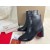 Christian Louboutin Spikita Booty Turela 55 mm Black Calf Shoes