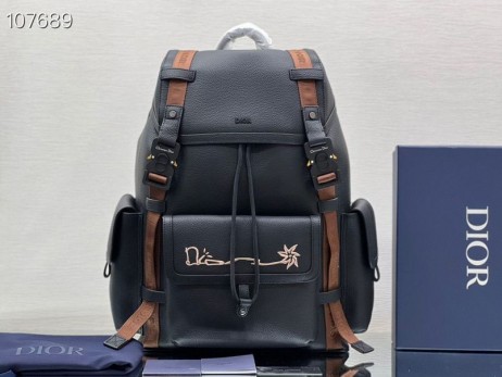 Dior pegar A Estrada Mochila 1ESBA163 Preto