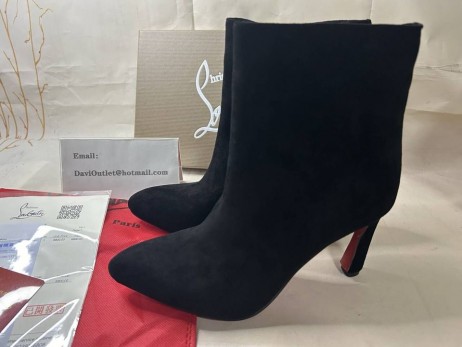 Christian Louboutin exterior eleanor 85mm Camurça Ankle Boots Christian Louboutin Sapatos