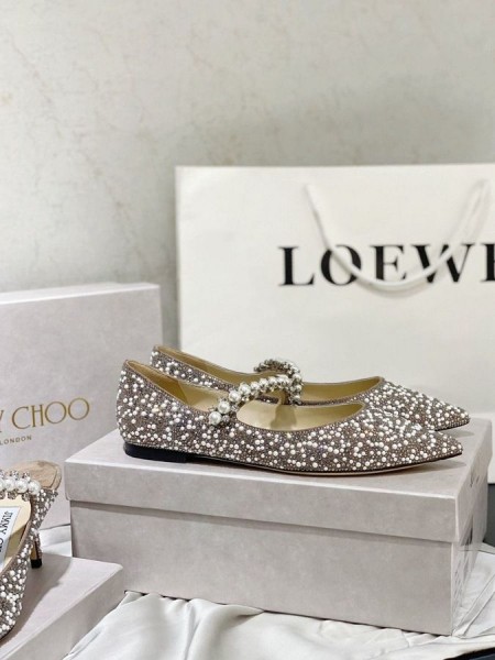 Jimmy Choo Bing Glitter Apartamentos De Cristal