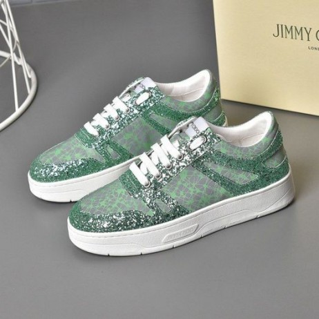 Jimmy Choo Havaí F Top Baixa Tênis Verde