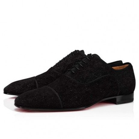 Christian Louboutin Oxford Greggo Orlato Sapato Preto