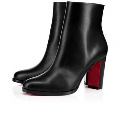 Christian Louboutin Spikita Espólio Adox 85 mm Preto/preto Lucido Couro