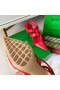 Bottega Veneta BV Ponto Slingback Sandálias Vermelhas de Cordeiro Bottega Veneta Sapatos