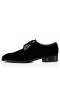 Christian Louboutin Chambeliss Derby Televisão De Veludo E Brilhante Em Couro Preto