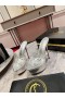 Christian Louboutin Degraqueen Alta Embelezado Plataforma de Mulas CL Loja Sapatos