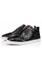 Christian Louboutin F. A. V Fique A Vontade Slip-On Tênis De Jacaré Em Relevo Couro De Bezerro Preto