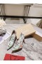 Christian Louboutin Kate Bombas de 100mm Gráfico Impresso Patente de Couro Verde