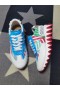 Christian Louboutin Loubishark Donna Plano Homens Tênis De Couro De Bezerro Multicolor
