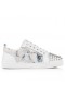 Christian Louboutin Louis Junior Picos De Tênis De Couro De Bezerro Picos De Branco, Sapatos Christian Louboutin