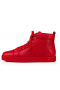 Christian Louboutin Louis Orlato Vermelho De Alta-Top Pelica Sapatos Christian Louboutin