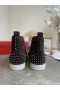 Christian Louboutin Louis Picos de 2 de Alta-top Tênis de Camurça Café