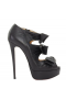 Christian Louboutin Madame Butterfly 150 Arco Preto Plataforma Bundinha Calcanhar Genuino Sapatos Christian Louboutin