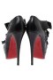 Christian Louboutin Madame Butterfly 150 Arco Preto Plataforma Bundinha Calcanhar Genuino Sapatos Christian Louboutin