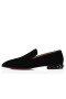 Christian Louboutin Marquises Loafer Veau de Veludo Preto CL Sapatos