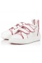 Christian Louboutin Maxi Toyototoy Tênis de couro de Bezerro Branco CL Sapatos