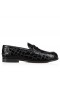 Christian Louboutin Centavo De Sapatos De Jacaré Em Relevo Couro De Bezerro Preto