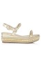 Christian Louboutin Pyraclou 60 mm Alpargata de Couro Nappa Platine Christian Louboutin Loja
