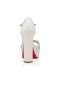 Christian Louboutin Sandaloo 130 Mm Sandálias De Tiras De Crepe, Cetim Marfim