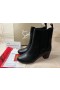 Christian Louboutin Turelastic 55 Mm De Baixa Botas De Couro De Bezerro Preto Sapatos Christian Louboutin
