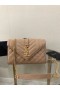 Saint Laurent Pequeno Envelope Saco Bege Couro Grained Saint Laurent Sacos