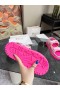 Dior Ato Sandália Cor-De-Rosa Técnicas De Malha De Borracha