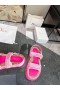 Dior Ato Sandália Cor-De-Rosa Técnicas De Malha De Borracha
