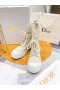 Dior Principal D A Ankle Boot De Tecido De Pelica Bege