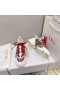 Dior D-conectar o Tênis em Tecido Técnico Branco Vermelho Motivo de Flor