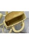 Dior, Lady Dior Bag duplo 24CM Amarelo Cannage em pele de Cordeiro