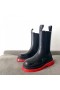 Bottega Veneta BV Pneu Chelsea Boots Vermelho Sola de Bottega Veneta Sapatos