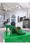 Bottega Veneta Trecho Mulas 90mm Verde em pele de Cordeiro Bottega Veneta Mulas