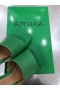 Bottega Veneta Trecho Mulas 90mm Verde em pele de Cordeiro Bottega Veneta Mulas
