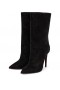 Christian Louboutin Astrilarge Botas De Camurça Pretas Sapatos Christian Louboutin