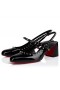 Christian Louboutin Janispikes 55 Mm Mary Janes Patente De Couro Preto