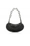 Christian Louboutin Le 54 Cadeia De Saco De Couro De Nappa E Spikes Preto