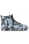 Christian Louboutin Louis de Alta-top Tênis de Couro Pittore Paseo Azul