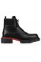 Christian Louboutin Nossa Caminhada Lace-Up Boots De Couro De Bezerro Preto Sapatos Christian Louboutin