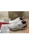 Christian Louboutin Sharkyloub Sp Picos De Tênis De Couro De Bezerro De Neoprene E Picos De Branco